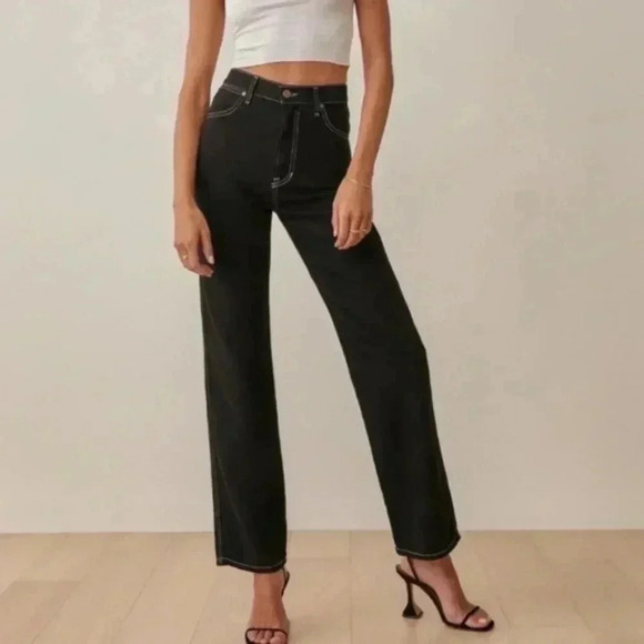 Reformation Cowboy High Rise Straight Jean - Picture 3 of 16